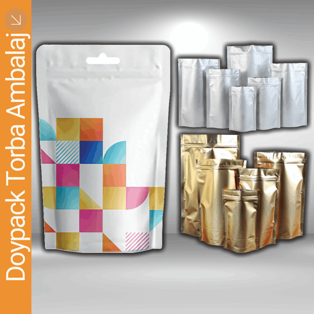 pencereli, kilitli, oturan doypack torba ambalaj